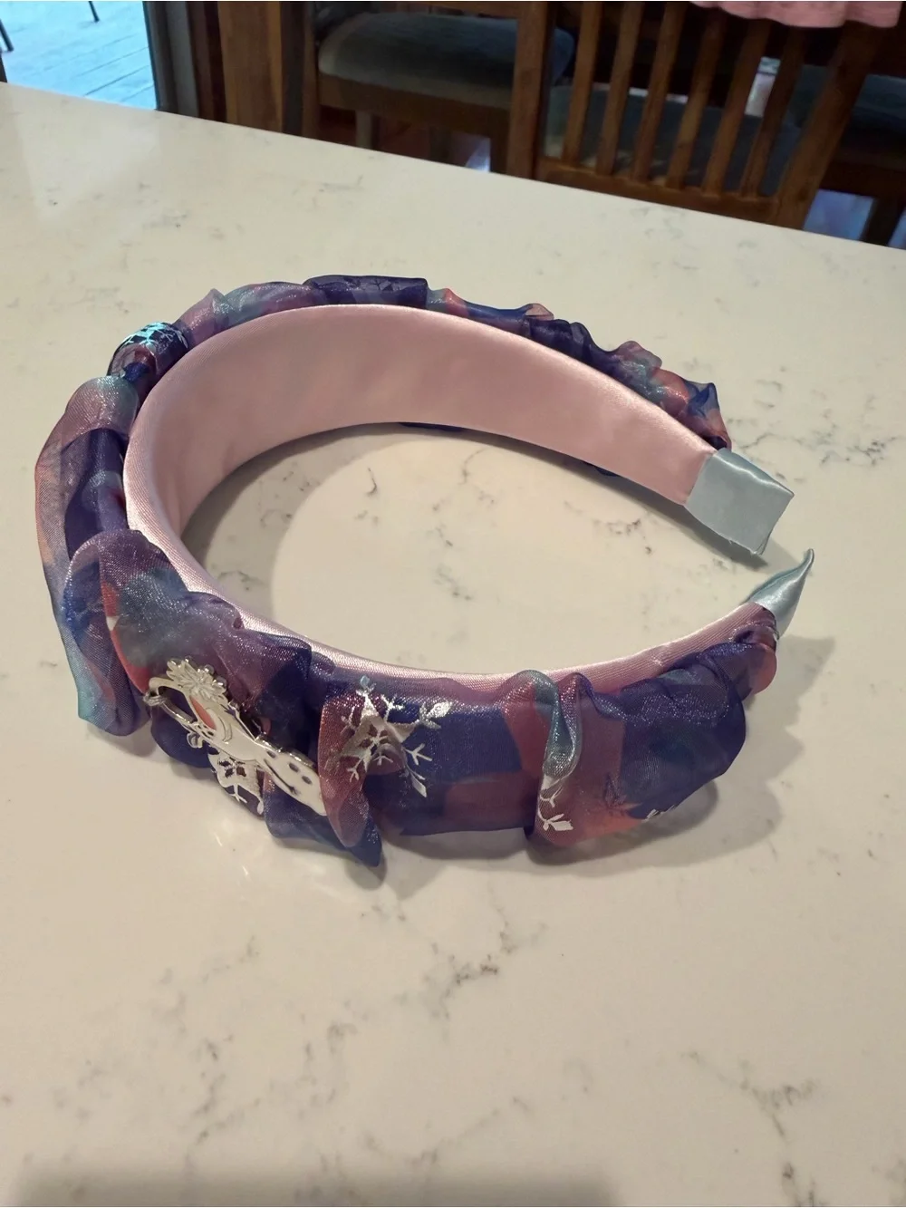 Disney Frozen Tulle Headband with Olaf Charm